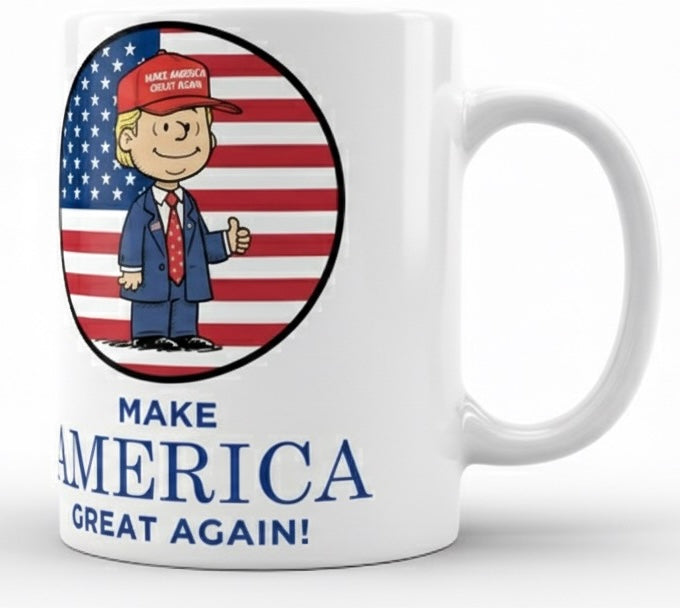 Tazón "MAGA" - Estilo Caricatura Retro