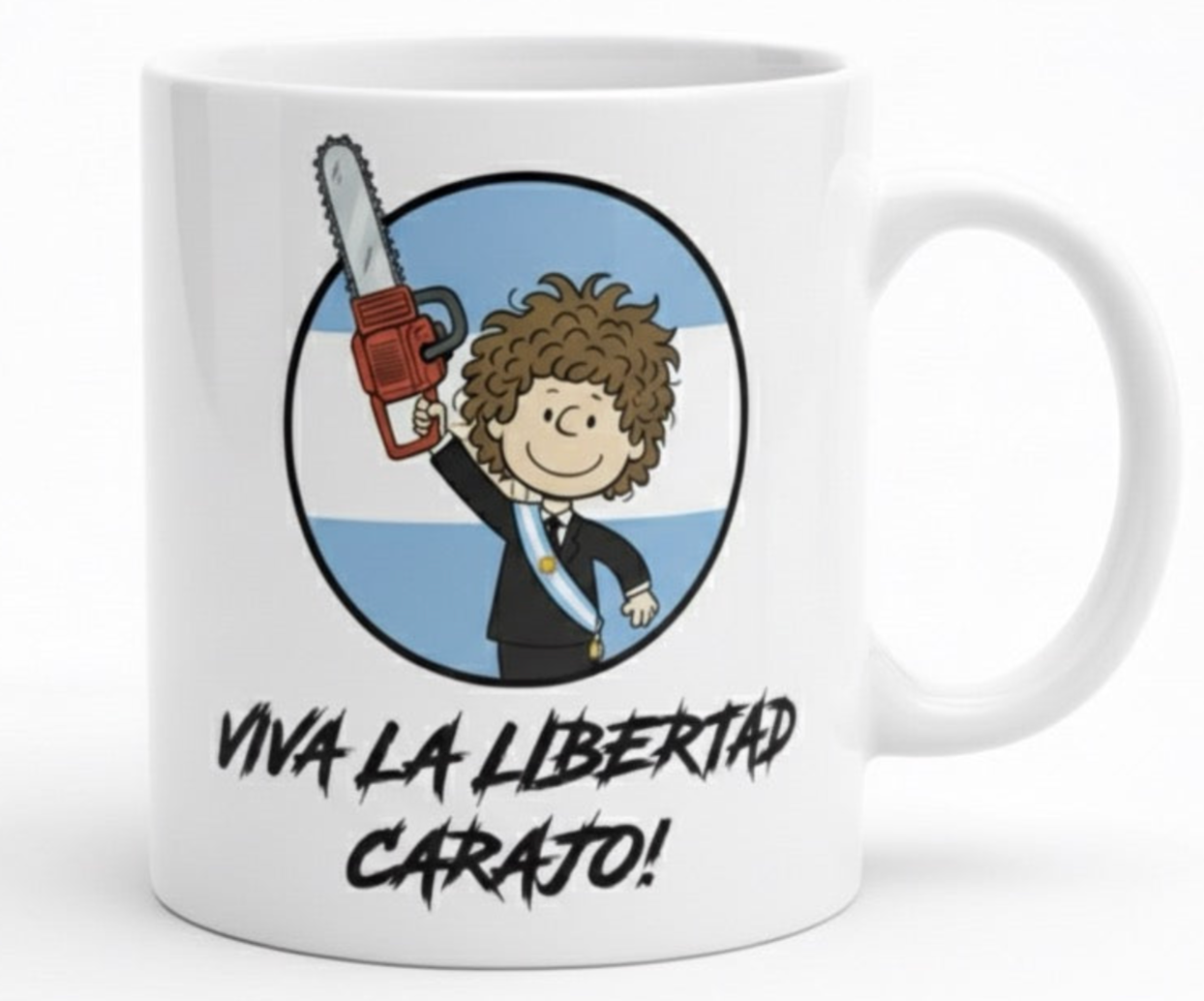 Tazón Javier Milei - Edición Motosierra Libertad