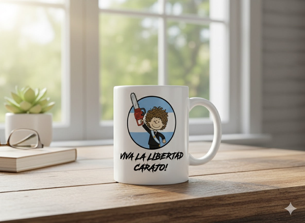 Tazón Javier Milei - Edición Motosierra Libertad