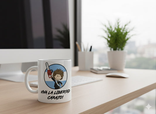 Tazón Javier Milei - Edición Motosierra Libertad