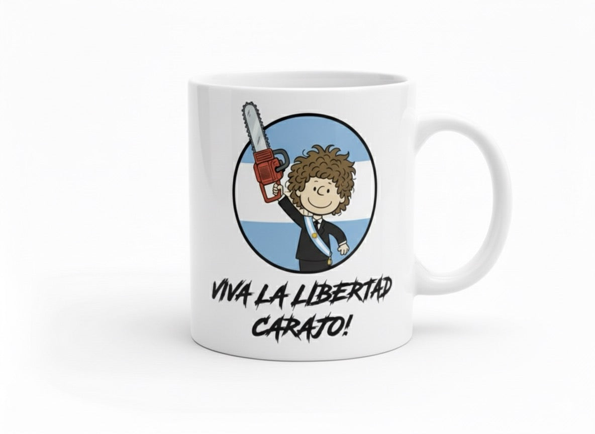 Tazón Javier Milei - Edición Motosierra Libertad